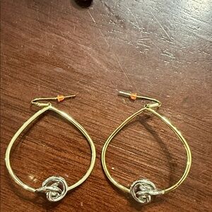 Kendra Scott Gold and Silver Hoop Earrings